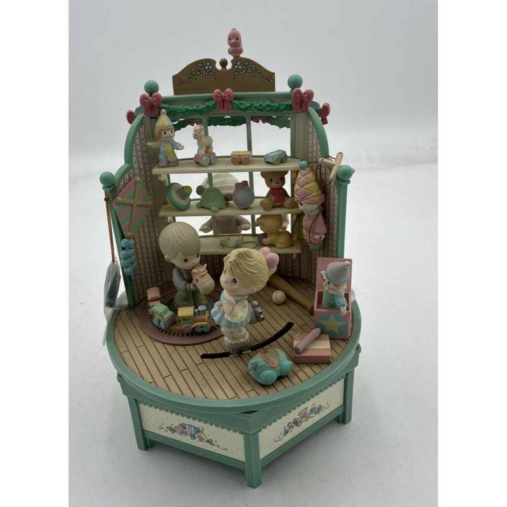 Enesco Precious Moments Toyland Multi Action Musical Music Box 1993